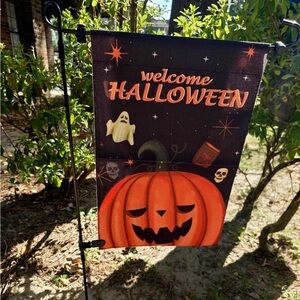New Garden flag Welcome Halloween- Outdoor Home Decor- Jack O Lantern